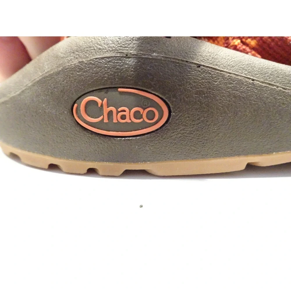 Chaco Z Cloud 2 Sandals Womens Orange Red Geometric Strappy Hiking Shoes Size 9